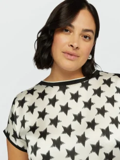 Fiorella Rubino Top E T-Shirt|Star T-shirt Bimaterica
