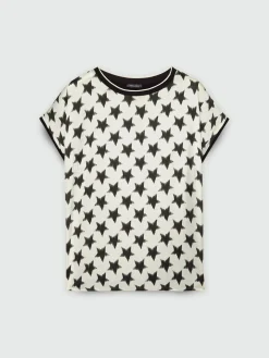 Fiorella Rubino Top E T-Shirt|Star T-shirt Bimaterica