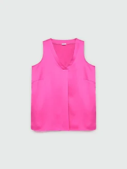 Fiorella Rubino Top E T-Shirt|Top Con Piega Davanti