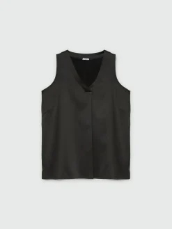 Fiorella Rubino Top E T-Shirt|Top Con Piega Davanti