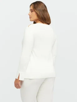 Fiorella Rubino Maglie E Felpe|T-shirt Con Catena Sulla Scollatura