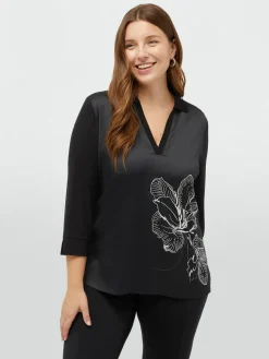 Fiorella Rubino Top E T-Shirt|T-shirt Con Fiore Davanti
