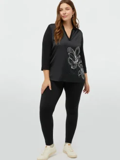 Fiorella Rubino Top E T-Shirt|T-shirt Con Fiore Davanti