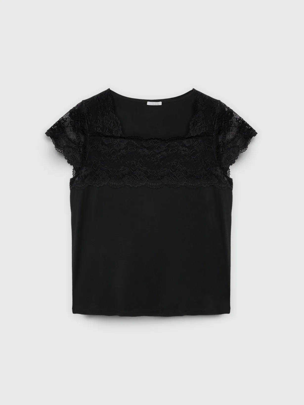 Fiorella Rubino Top E T-Shirt|T-shirt Con Pizzo