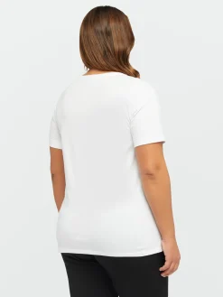 Fiorella Rubino Top E T-Shirt|T-shirt Con Pizzo