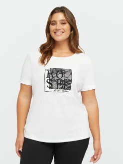 Fiorella Rubino Top E T-Shirt|T-shirt Con Pizzo