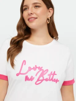 Fiorella Rubino Top E T-Shirt|T-shirt Con Scritta