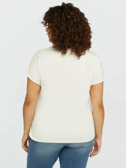 Fiorella Rubino Top E T-Shirt|T-shirt Con Scritta Ricamata