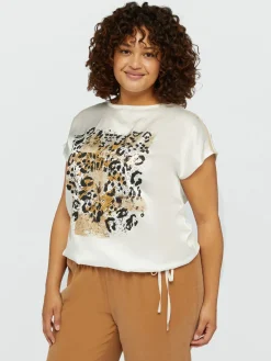 Fiorella Rubino Top E T-Shirt|T-shirt Con Stampa Animalier