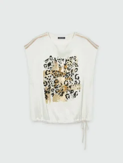 Fiorella Rubino Top E T-Shirt|T-shirt Con Stampa Animalier