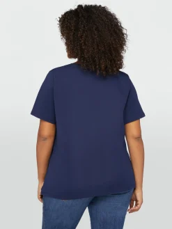 Fiorella Rubino Top E T-Shirt|T-shirt Con Stampa E Strass