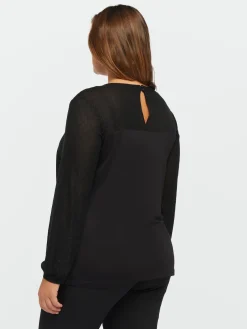 Fiorella Rubino Top E T-Shirt|T-shirt Con Tulle Plumetis