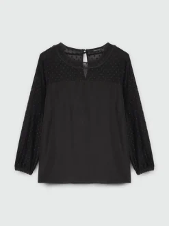 Fiorella Rubino Top E T-Shirt|T-shirt Con Tulle Plumetis