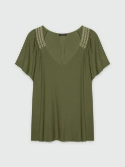 Fiorella Rubino Top E T-Shirt|T-shirt In Jersey Crêpe