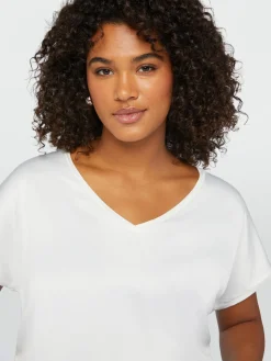 Fiorella Rubino Top E T-Shirt|T-shirt In Raso E Jersey