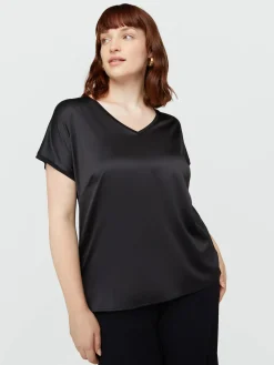Fiorella Rubino Top E T-Shirt|T-shirt In Raso E Jersey