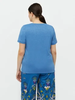 Fiorella Rubino Top E T-Shirt|T-shirt In Raso E Jersey Lurex
