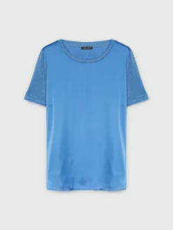 Fiorella Rubino Top E T-Shirt|T-shirt In Raso E Jersey Lurex