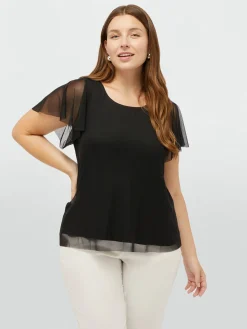 Fiorella Rubino Top E T-Shirt|T-shirt In Tulle