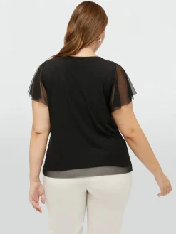 Fiorella Rubino Top E T-Shirt|T-shirt In Tulle