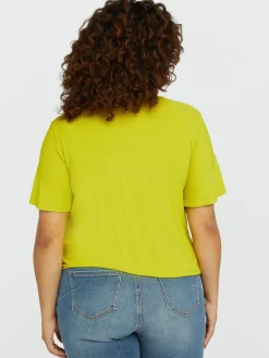 Fiorella Rubino Top E T-Shirt|T-shirt Incrociata Davanti Con Ricamo