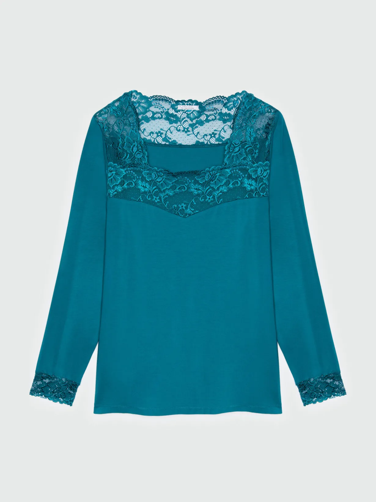 Fiorella Rubino Top E T-Shirt|T-shirt Maniche Lunghe Con Pizzo
