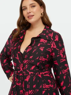 Fiorella Rubino Vestiti|Vestito Chemisier Dalla Stampa Pop