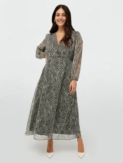 Fiorella Rubino Vestiti|Vestito Lungo Animalier (zebrato)