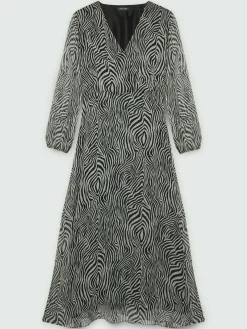 Fiorella Rubino Vestiti|Vestito Lungo Animalier (zebrato)