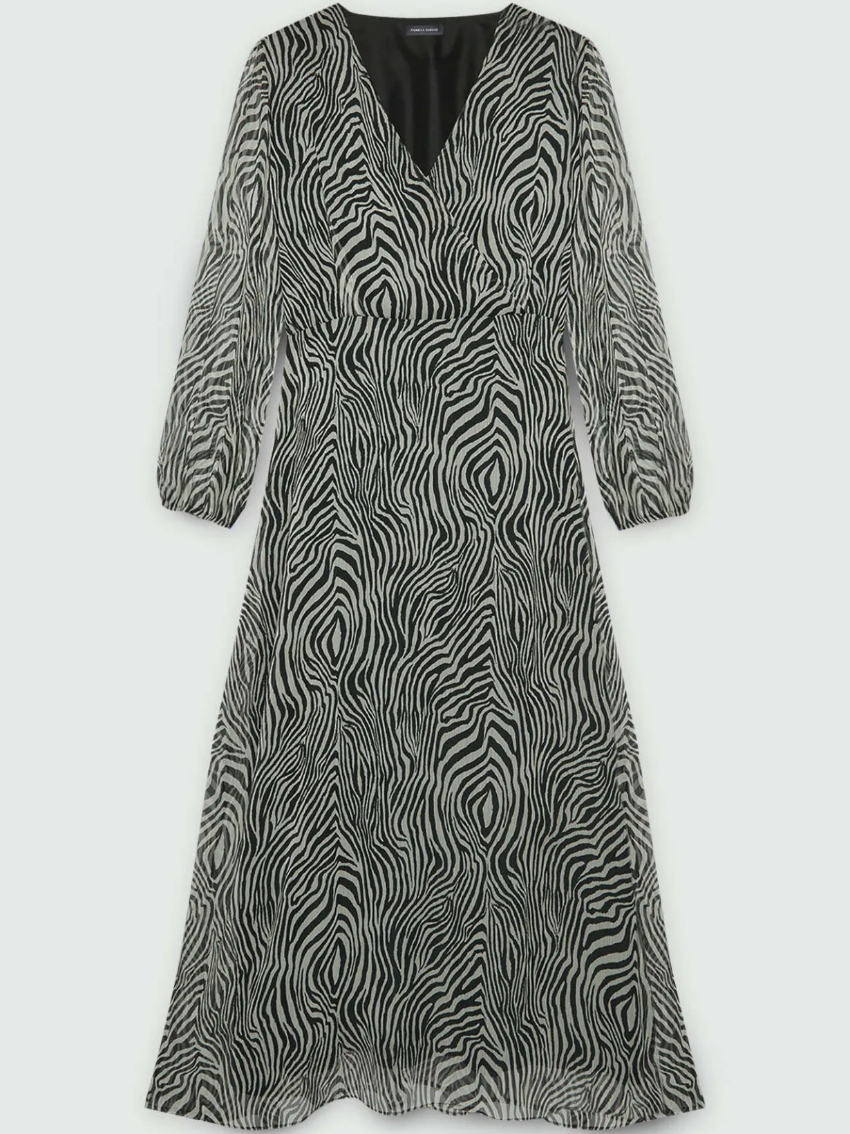 Fiorella Rubino Vestiti|Vestito Lungo Animalier (zebrato)