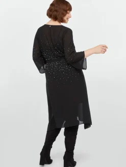 Fiorella Rubino Vestiti|Vestito Midi Con Punti Luce