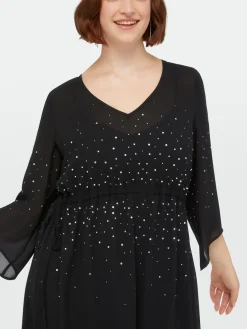 Fiorella Rubino Vestiti|Vestito Midi Con Punti Luce