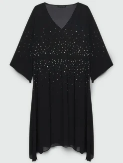 Fiorella Rubino Vestiti|Vestito Midi Con Punti Luce