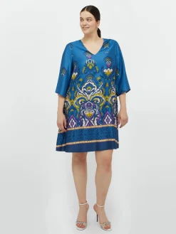 Fiorella Rubino Vestiti|Vestito Midi In Raso Stampato
