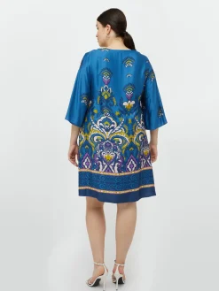 Fiorella Rubino Vestiti|Vestito Midi In Raso Stampato