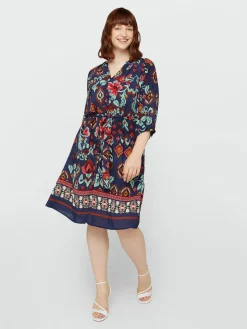 Fiorella Rubino Vestiti|Vestito Stampato Con Cintura
